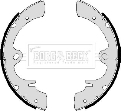 BORG & BECK Комплект тормозных колодок BBS6096